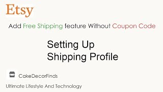 HOW to add FREE SHIPPING FEATURE WITHOUT COUPON CODE ON ETSY SHOP