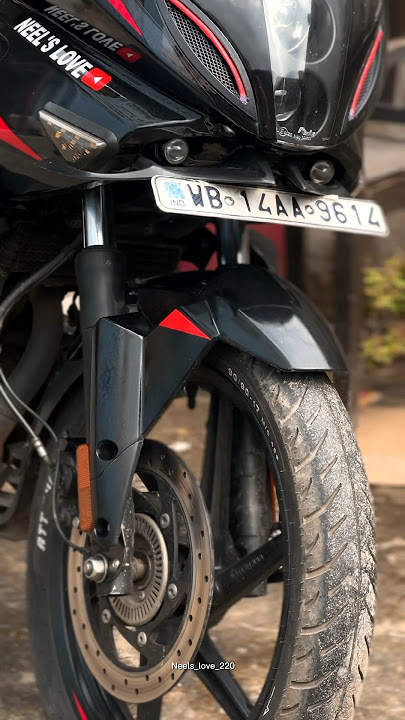 New mudguard on Pulsar220