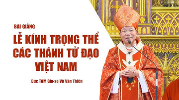 Bài giảng: Thánh lễ kính trọng thể các Thánh Tử Đạo Việt Nam | Đức TGM Giu-se Vũ Văn Thiên