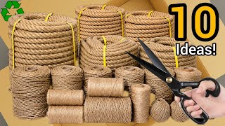 10 Crazy Jute Basket Ideas You've Never Seen Before/Crafts with Trash♻️