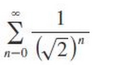 sigma(n=0, infinity) 1/sqrt(2)^n