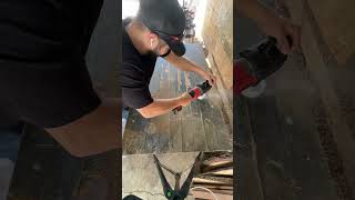 Clamping system for a work bench. This works best for long boards.