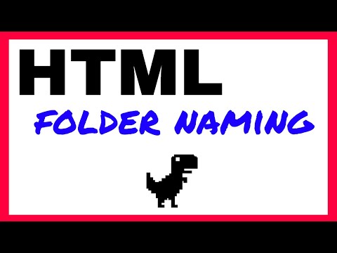 HTML FOLDER NAMING CONVENTIONS