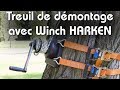 Mise en place du treuil avec winch harken