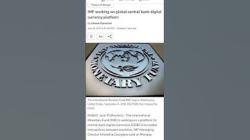One World Currency #imf #cbdc #cryptonews #cbdcbews