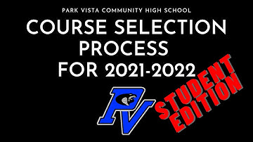 9th, 10th, and 11th Grade Course Selection Presentation for the 2021-2022 School Year