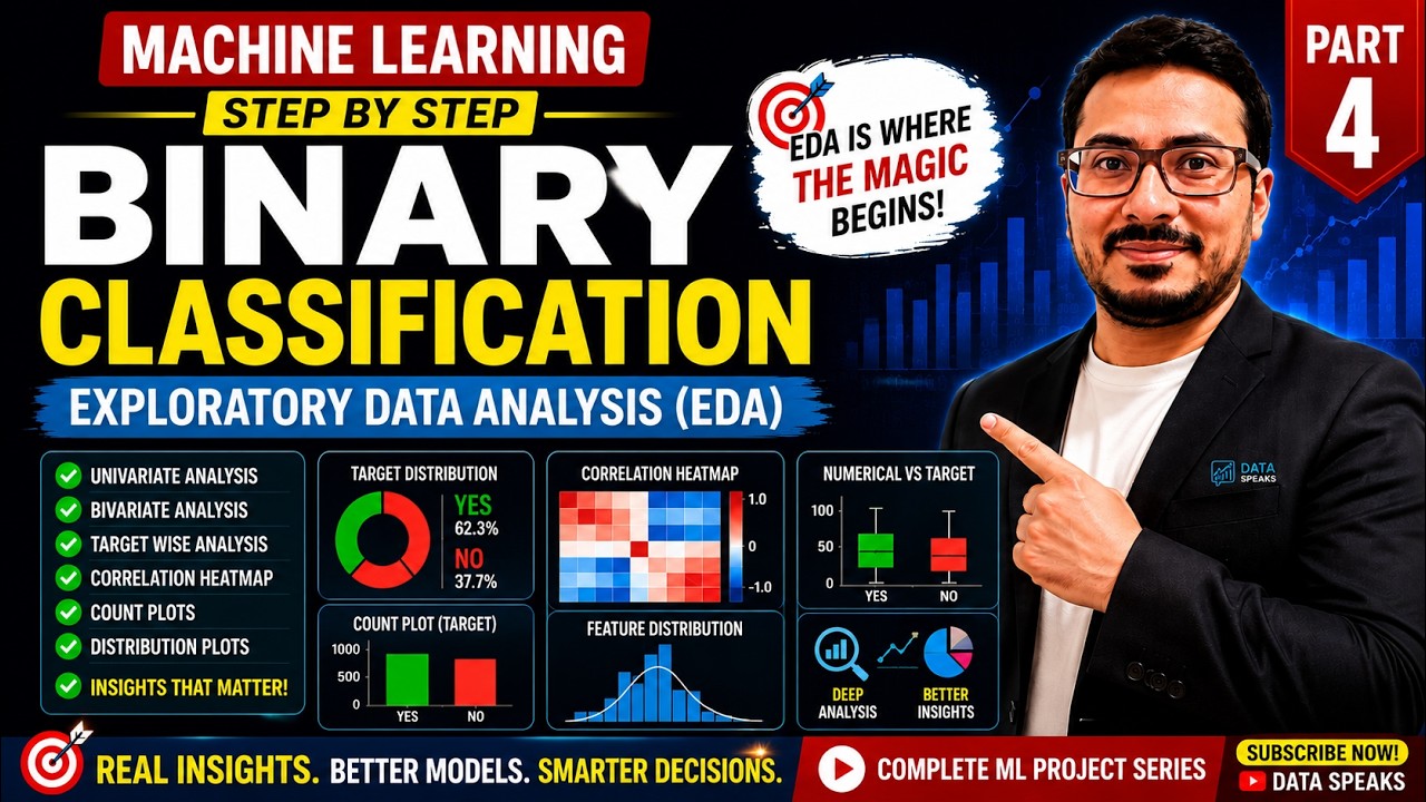 Binary Classification Project - Part 4 | Exploratory Data Analysis (EDA) Explained Step-by-Step