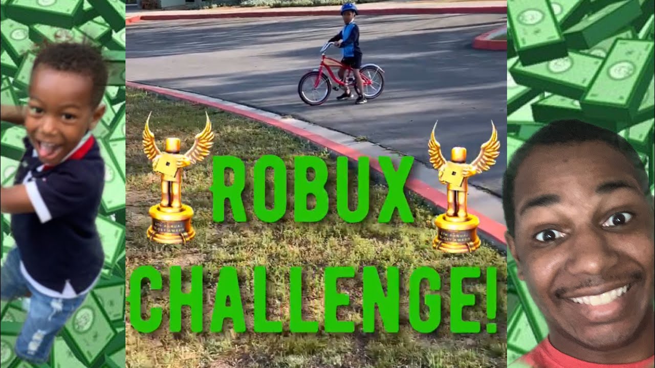My son challenged me to a race for robux! [FUNNY!] - YouTube