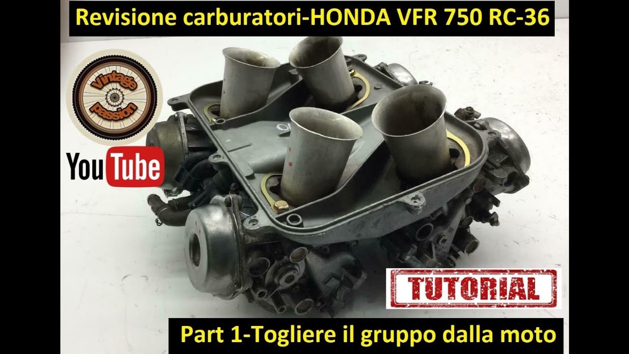 Revisione carburatori - HONDA VFR 750 RC36 - Part 1