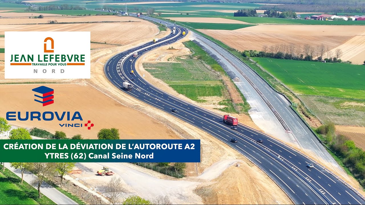 EJL NORD - Déviation de l'A2 - Ytres (62) Canal Seine Nord