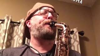 Learning Saxophone Month 3 - Grandmaster Flash "She's Fresh" Intro