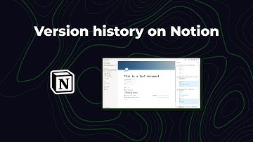 Version history on Notion
