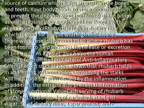 Rhubarb Health Benefits and Nutrition