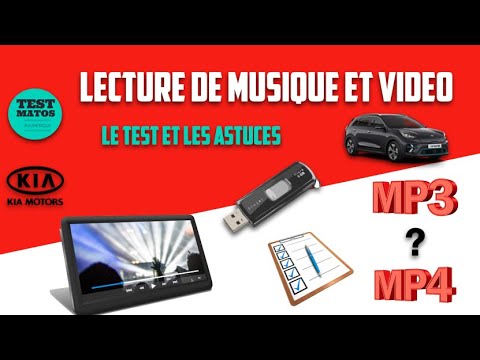 KIA Eniro Le Test de la Lecture de musique et de vidéo en USB Astuce mp3 mp4 quels formats ?