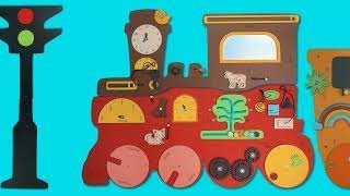 Activity Wall for Kids - The Complete Talking Train for Pre Schools for Kids to Play