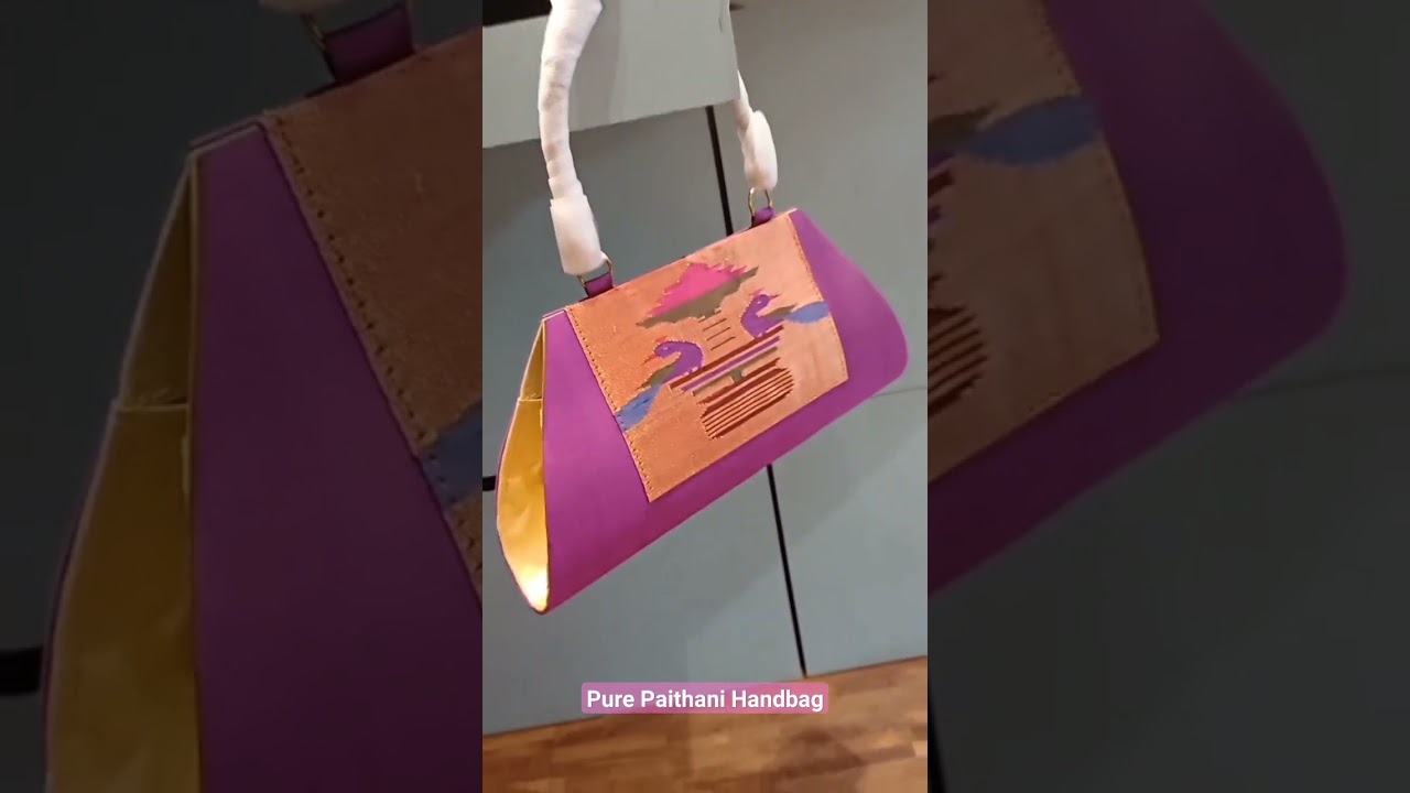 Pure Paithani Handbag to suit on every traditional wear. 