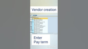 How to create vendor in SAP|@prajakta4801 |vendor creation#sap|Video 11