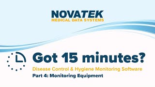 WEBINAR Got 15 minutes? Disease Control & Hygiene Monitoring Software Part 4: Monitor Equipment screenshot 2