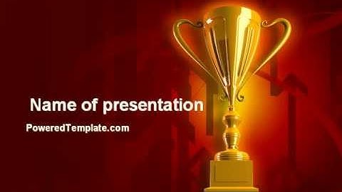 Gold Cup PowerPoint Template by PoweredTemplate.com