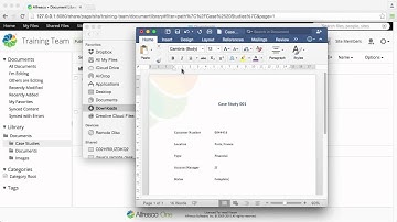 Alfresco 5.1 - Updating files offline
