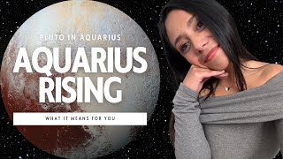 AQUARIUS RISING: PLUTO TRANSITING THROUGH 1ST HOUSE 🏠 TOTAL REINVENTION OF SELF + TONS OF MOMENTUM 🔥