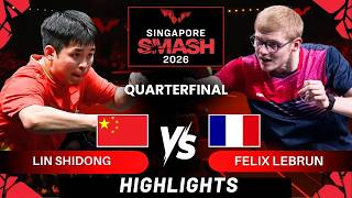 Lin Shidong (3) vs Felix Lebrun (6) - QF | Singapore Smash 2026