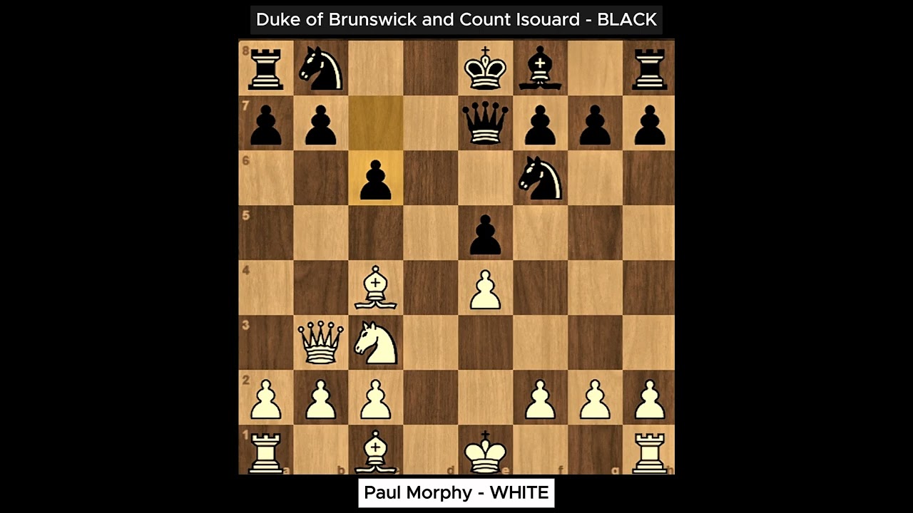 Paul Morphy vs Duke of Brunswick & Count Isouard - 1858 Chess Brilliance | A Legendary Game