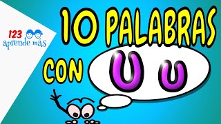 10 palabras con la letra u para niños de preescolar.