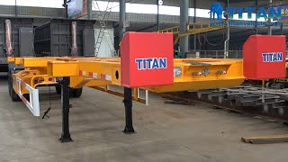 Terminal Semi Trailer 2 Axle Terminal Trailer 45Ft Container Chassis Skeletal Trailer For Sale