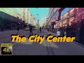 4k walking experience in the city center of Norrköping in Sweden, with calm music and ambient sounds
