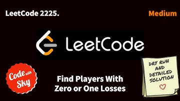 2225. Find Players With Zero or One Losses || Leetcode || C++ || Hindi