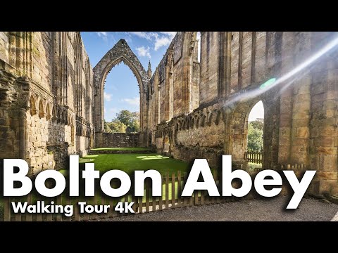 Bolton Abbey walking tour  4K,  Yorkshire, England, UK [4K] | 2021 🇬🇧