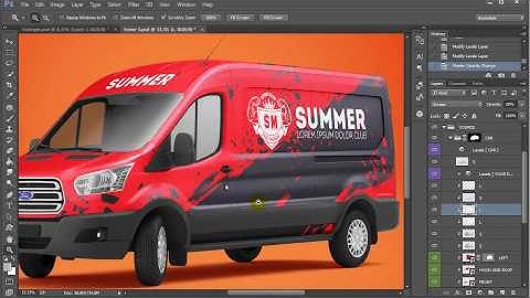 Ford Transit Van Mock Up Photoshop
