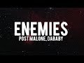 Post Malone Enemies Feat DaBaby Lyrics mp3