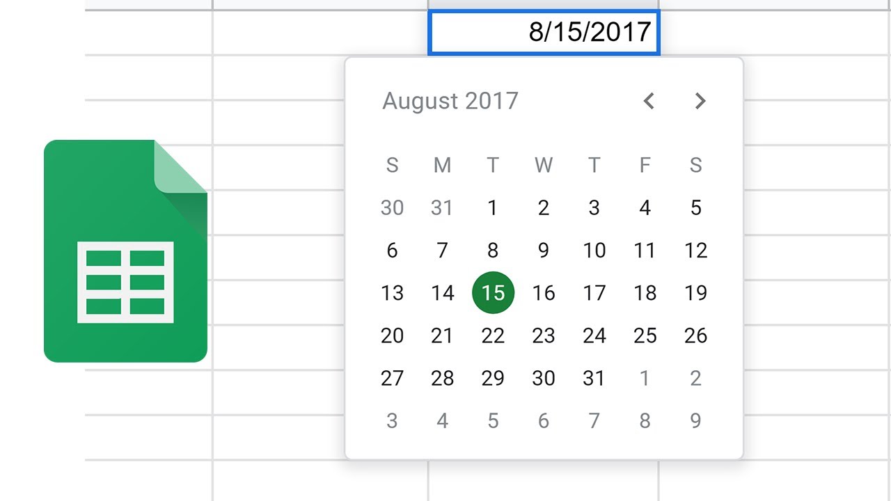 cara masukkan kalendar dalam google sheets Sarah McLean