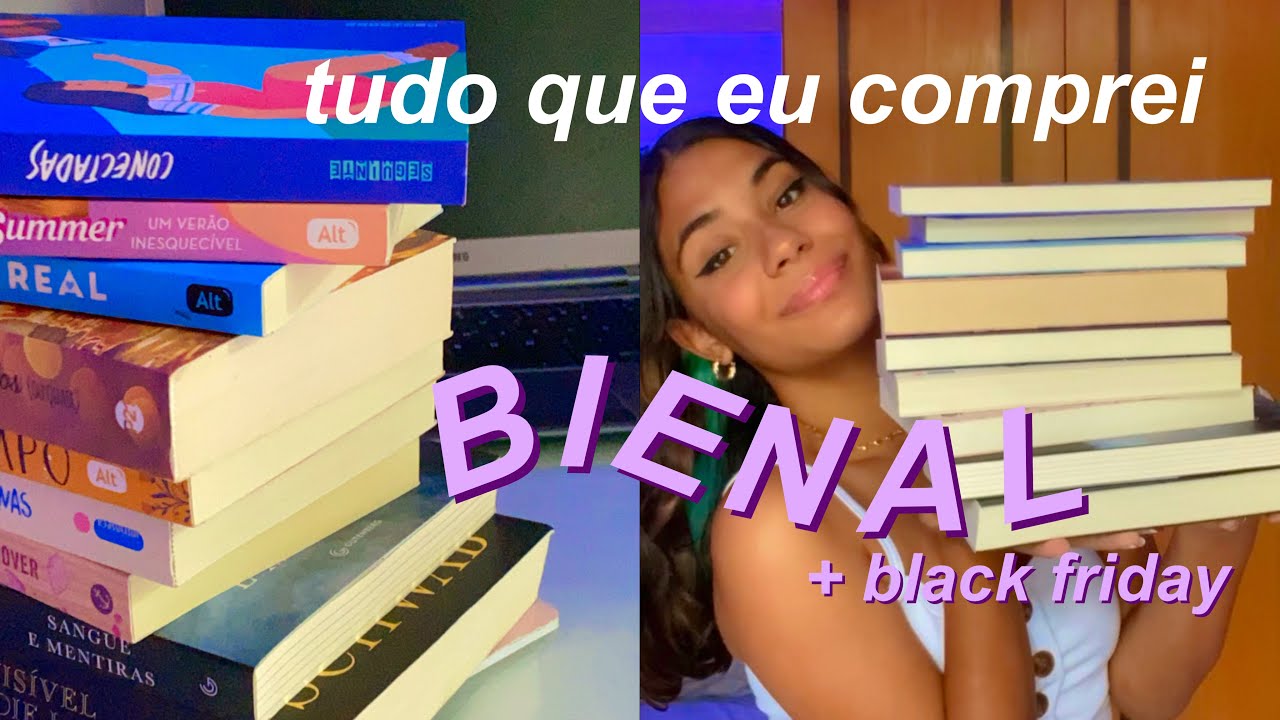 TUDO que eu COMPREI na BIENAL e na black friday 💸🤑