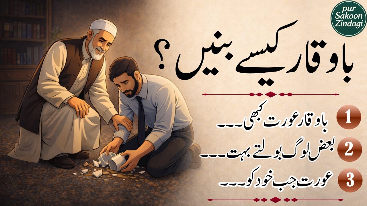 وقار کیا ہے؟ باوقار مرد اور عورت کی پہچان | ،Dignity Is Not Loud | Signs of a Strong Personality،