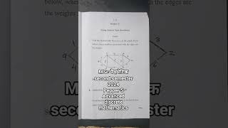 #MSc Mathas 2nd semester2024 que. pepper # Msc Mathas 2nd sem.2024 advanced discrete mathematics #