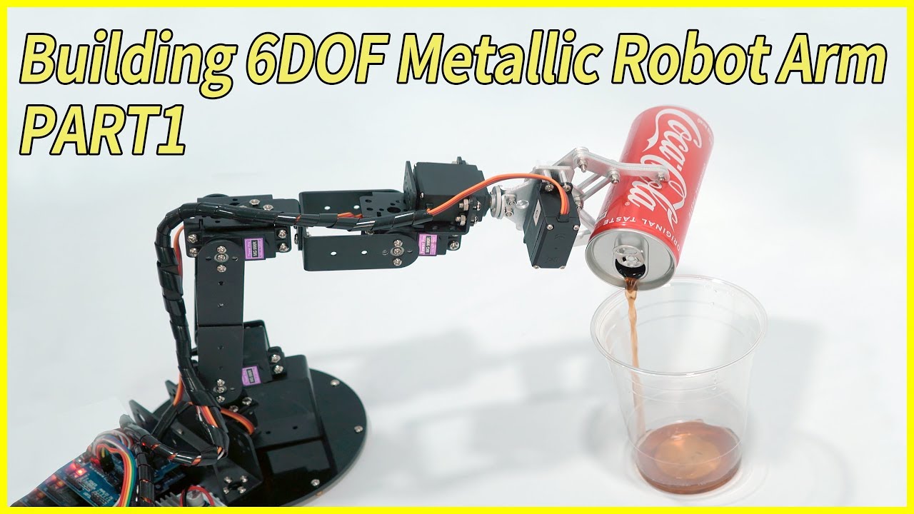 DIY Servosteuerung Roboter 6 Dof Roboter mechanischer Arm für Arduino 