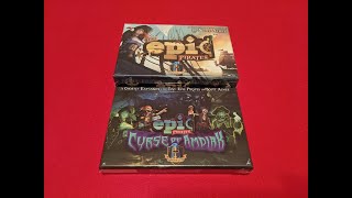 Unboxing Tiny Epic Pirates and Tiny Epic Pirates Curse of Amdiak Expansion