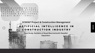 Artificial Intelligence in Construction Industry | Buildots Case Study | ECM367 Assignment