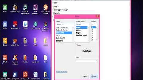 COMO CAMBIAR EL TIPO DE LETRA, COLOR Y TAMAÑO EN UNA PAGINA WEB