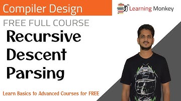 Recursive Descent Parsing || Lesson 16 || Compiler Design || Learning Monkey ||