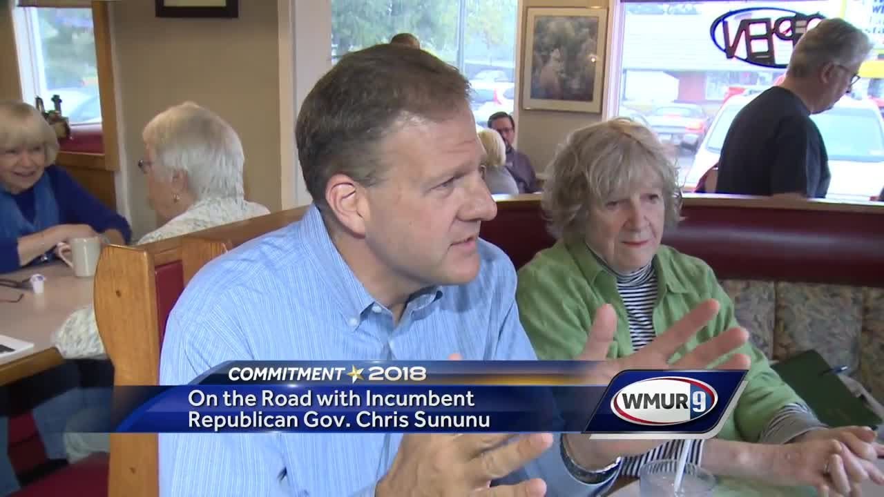 On the Road with incumbent Republican Gov. Chris Sununu