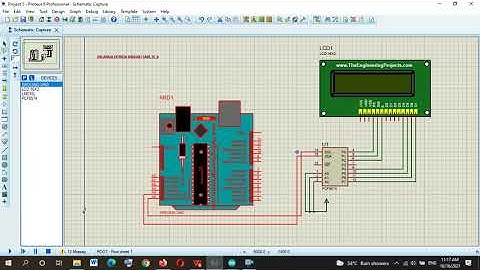 PROJECT 5-SIMULASI MODUL LCD 16X2 dengan I2C Konverter-PROTEUS, ARDUINO IDE