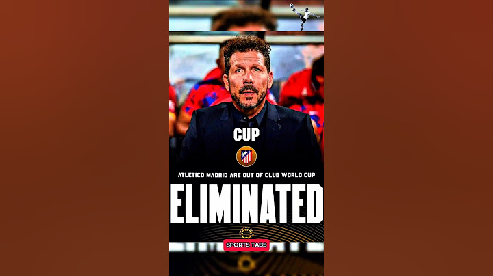 Atlético Madrid eliminated from the club world cup #football