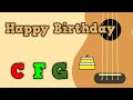 Happy Birthday - EASY Ukulele Play Along! 3 Chords!