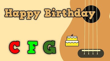 Happy Birthday - EASY Ukulele Play Along! 3 Chords!