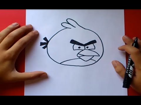 Video: Cómo Dibujar El Pájaro Rojo De Angry Birds Paso A Paso