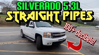 2009 Chevy Silverado 5.3L V8 DUAL EXHAUST / STRAIGHT PIPES!